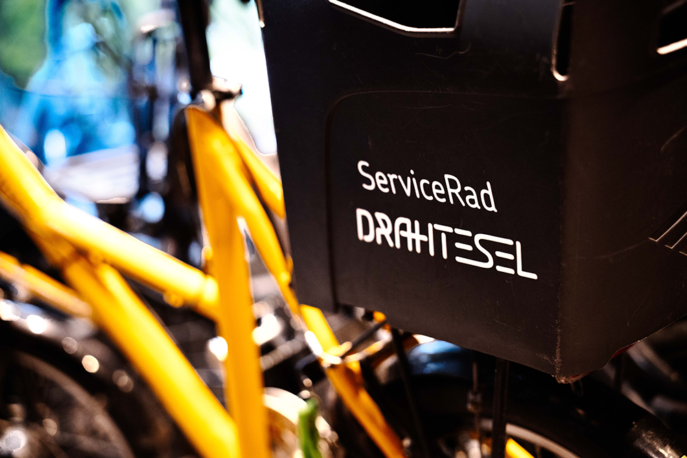 Servicerad der Fahrradwerkstatt Drahtesel